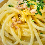 Spaghetti, cozze e lupini